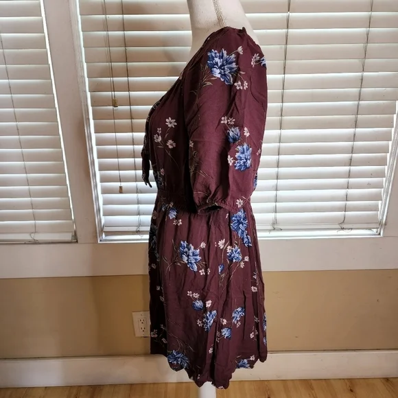 Xhilaration Women's Floral Print Mini Dress - Picture 8 of 13